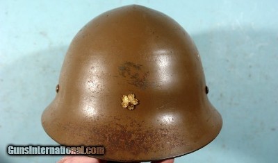 PRE-WW2 JAPANESE M1932 NAVAL POLICE HELMET.