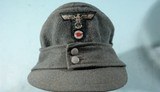 RARE WW2 GERMAN M43 SS MOUNTAIN TROOPS CAP. - 2 of 12