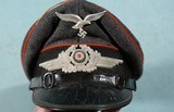 WW2 GERMAN LUFTWAFFE ENLISTED SIGNALS VISOR CAP.