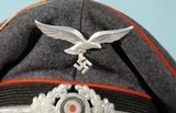 WW2 GERMAN LUFTWAFFE ENLISTED SIGNALS VISOR CAP. - 10 of 10