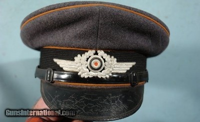 WW2 GERMAN FALLSCHIRMJAGER PARATROOPER NCO VISOR CAP.