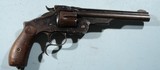 SMITH & WESSON .44 HENRY CENTERFIRE RUSSIAN THIRD MODEL TURKISH CONTRACT 6 1/2” REVOLVER. - 1 of 7