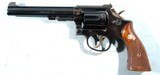 1960 SMITH & WESSON K22 K-22 MASTERPIECE MODEL 17 OR 17-1 .22LR 6" BLUE REVOLVER. - 2 of 5