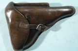 WW2 GERMAN ARMY P08 OR P-08 LUGER PISTOL HOLSTER DATED 1936. - 1 of 8