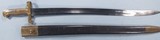 EXCELLENT COLLINS U.S.N. NAVY MODEL 1861 “PLYMOUTH” RIFLE SABER BAYONET AND SCABBARD.