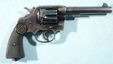 WW1 BRITISH ORDNANCE INSPECTED COLT NEW SERVICE DOUBLE ACTION .455 ELEY CAL. REVOLVER CIRCA 1915 W/FACTORY LETTER. - 1 of 9