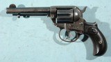 COLT MODEL 1877 DOUBLE ACTION LIGHTNING .38 COLT CAL. 4 1/2” REVOLVER CIRCA 1903. - 1 of 10