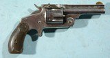 SMITH & WESSON SECOND MODEL .32 S&W CAL. 3 1/2’ SINGLE ACTION REVOLVER CA. 1880’S. - 1 of 7