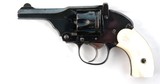 RARE WEBLEY W. P. or "WP" .320 CAL. HAMMERLESS 3” REVOLVER WITH PEARL GRIPS CIRCA 1920. - 1 of 7