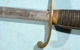 SPANISH-AMERICAN WAR U.S. MODEL 1872 MOUNTED ARTILLERY OFFICER’S SWORD AND SCABBARD CIRCA 1898. - 3 of 6