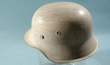 WW2 GERMAN M42 WINTER CAMO INFANTRY HELMET W/ ORIG. LINER. - 4 of 10