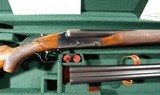 CASED PRE-WAR WINCHESTER MODEL 21 TOURNAMENT GRADE 12 GA. SKEET GUN CA. 1935 W/EXTRA FACTORY NUMBERED TO GUN 30” BARRELS & FACTORY LETTER. - 2 of 14