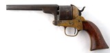 CIVIL WAR ERA FACTORY ENGRAVED BRASS FRAME MOORE’S PATENT SEVEN SHOOTER .32 RF CAL. 5” REVOLVER. - 1 of 7