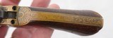 CIVIL WAR ERA FACTORY ENGRAVED BRASS FRAME MOORE’S PATENT SEVEN SHOOTER .32 RF CAL. 5” REVOLVER. - 4 of 7