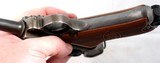 WW1 GERMAN DWM P-08 LUGER 9MM PISTOL. Reworked WW1 military with matching numbers. Toggle with “DWM” logo. Date and proofs removed post war re-work. G - 6 of 8