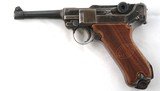 WW1 GERMAN DWM P-08 LUGER 9MM PISTOL. Reworked WW1 military with matching numbers. Toggle with “DWM” logo. Date and proofs removed post war re-work. G - 1 of 8