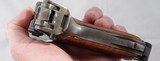 WW1 GERMAN DWM P-08 LUGER 9MM PISTOL. Reworked WW1 military with matching numbers. Toggle with “DWM” logo. Date and proofs removed post war re-work. G - 5 of 8
