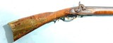 VERY FINE EARLY PERCUSSION SILVER MOUNTED TIGER MAPLE VIRGINIA LONGRIFLE CIRCA LATE 1820’S. - 5 of 18