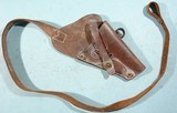 WW2 BOYT U.S. NAVY SHOULDER HOLSTER FOR THE S &W VICTORY MODEL .38 CAL. 4” REVOLVER DATED 1943. - 1 of 5