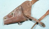 WW2 BOYT U.S. NAVY SHOULDER HOLSTER FOR THE S &W VICTORY MODEL .38 CAL. 4” REVOLVER DATED 1943. - 5 of 5