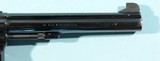 1949 SMITH & WESSON K38 OR K-38 TARGET MASTERPIECE .38 SPECIAL 6" BLUE REVOLVER. - 5 of 9