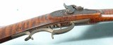 SOUTHERN PERCUSSION .45 CALIBER LONG RIFLE WITH TIGER MAPLE STOCK CA. 1850’S. - 7 of 14