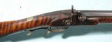 SOUTHERN PERCUSSION .45 CALIBER LONG RIFLE WITH TIGER MAPLE STOCK CA. 1850’S. - 6 of 14