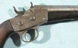 RARE REMINGTON ROLLING BLOCK COMMERCIAL MODEL 1870 SINGLE SHOT .50 CF CAL. 8 1/2” PISTOL CIRCA 1870. - 3 of 9