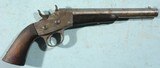 RARE REMINGTON ROLLING BLOCK COMMERCIAL MODEL 1870 SINGLE SHOT .50 CF CAL. 8 1/2” PISTOL CIRCA 1870. - 2 of 9