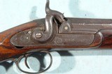 BRITISH GODDARD & CO. LONDON PERCUSSION .47 CALIBER HALF STOCK STALKING RIFLE CA. 1850’S. - 6 of 14