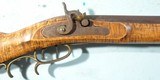 WEST VIRGINIA PERCUSSION .36 CAL. BENCHREST RIFLE SIGNED C. W. HORNBY CIRCA LATE 1860’S-1870’S. - 5 of 13