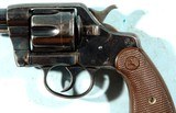 COLT COMMERCIAL MODEL 1896 NEW ARMY & NAVY D.A. 38 LONG COLT CAL. REVOLVER CA. 1899 W/ M1909 HOLSTER. - 8 of 10