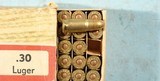 FULL BOX OF VINTAGE NORMA .30 LUGER (7.65) CARTRIDGES OR AMMUNITION. - 7 of 7