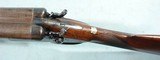 EARLY PARKER HAMMER LIFTER FIELD GRADE SIDE LOCK 12 GAUGE DAMASCUS SHOTGUN MFG. LATE 1870’s. - 7 of 13