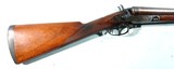 EARLY PARKER HAMMER LIFTER FIELD GRADE SIDE LOCK 12 GAUGE DAMASCUS SHOTGUN MFG. LATE 1870’s. - 4 of 13
