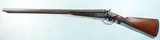 EARLY PARKER HAMMER LIFTER FIELD GRADE SIDE LOCK 12 GAUGE DAMASCUS SHOTGUN MFG. LATE 1870’s. - 2 of 13