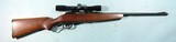 MARLIN MODEL 56 .22LR LEVER ACTION MICRO GROOVE RIFLE W/ SCOPE, CIRCA 1950'S. - 1 of 4
