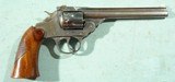 IVER JOHNSON .22S,L,LR DOUBLE ACTION SUPERSHOT SEALED EIGHT 6” TARGET REVOLVER CA. 1930’S. - 2 of 8