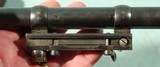 RARE GRIFFIN & HOWE WINDAGE MICROMETER SIDE MOUNT WITH ZIESS ZIELKLEIN 2 1/2 POWER SCOPE WITH THE ORIGINAL ZEISS LEATHER SCOPE CAPS CIRCA 1930’S. - 8 of 10