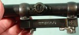 RARE GRIFFIN & HOWE WINDAGE MICROMETER SIDE MOUNT WITH ZIESS ZIELKLEIN 2 1/2 POWER SCOPE WITH THE ORIGINAL ZEISS LEATHER SCOPE CAPS CIRCA 1930’S. - 9 of 10
