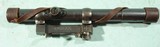 RARE GRIFFIN & HOWE WINDAGE MICROMETER SIDE MOUNT WITH ZIESS ZIELKLEIN 2 1/2 POWER SCOPE WITH THE ORIGINAL ZEISS LEATHER SCOPE CAPS CIRCA 1930’S. - 1 of 10