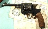 WW2 FRENCH ST. ETIENNE MODEL 1892/21 D.A. 8MM ORDNANCE REVOLVER W/HOLSTER AND 92ND CAVALRY RECONNAISSANCE SQUADRON CAPTURE PAPERS. - 3 of 12
