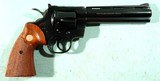 1977 COLT PYTHON .357 MAGNUM 6" BLUE REVOLVER IN ORIG BOX. - 4 of 9