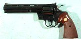 1977 COLT PYTHON .357 MAGNUM 6" BLUE REVOLVER IN ORIG BOX. - 2 of 9