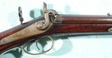 SUPERIOR NELSON LEWIS TROY, NEW YORK PERCUSSION SIDE X SIDE DOUBLE RIFLE CIRCA 1850. - 4 of 16