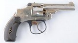 SMITH & WESSON SAFETY HAMMERLESS SECOND MODEL .32 S&W CAL. 3” NICKEL REVOLVER CIRCA 1905. - 2 of 5
