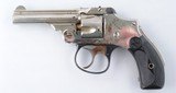 SMITH & WESSON SAFETY HAMMERLESS SECOND MODEL .32 S&W CAL. 3” NICKEL REVOLVER CIRCA 1905. - 1 of 5
