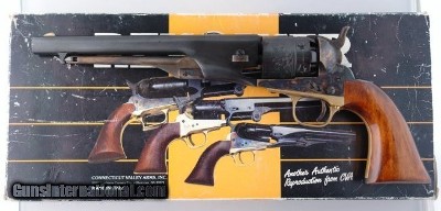 CVA REPRODUCTION CIVIL WAR COLT MODEL 1860 PERCUSSION .44 CAL. ARMY REVOLVER IN ORIG. BOX.