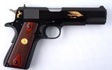 COLT CUSTOM SHOP LIMITED EDITION MODEL 1911-A1 HAMMONASSETT FISHING ASSN. 125TH ANNIVERSARY .45 ACP CAL. SEMI-AUTO PISTOL NEW IN BOX CA. 2013. - 4 of 7