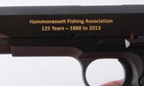 COLT CUSTOM SHOP LIMITED EDITION MODEL 1911-A1 HAMMONASSETT FISHING ASSN. 125TH ANNIVERSARY .45 ACP CAL. SEMI-AUTO PISTOL NEW IN BOX CA. 2013. - 7 of 7
